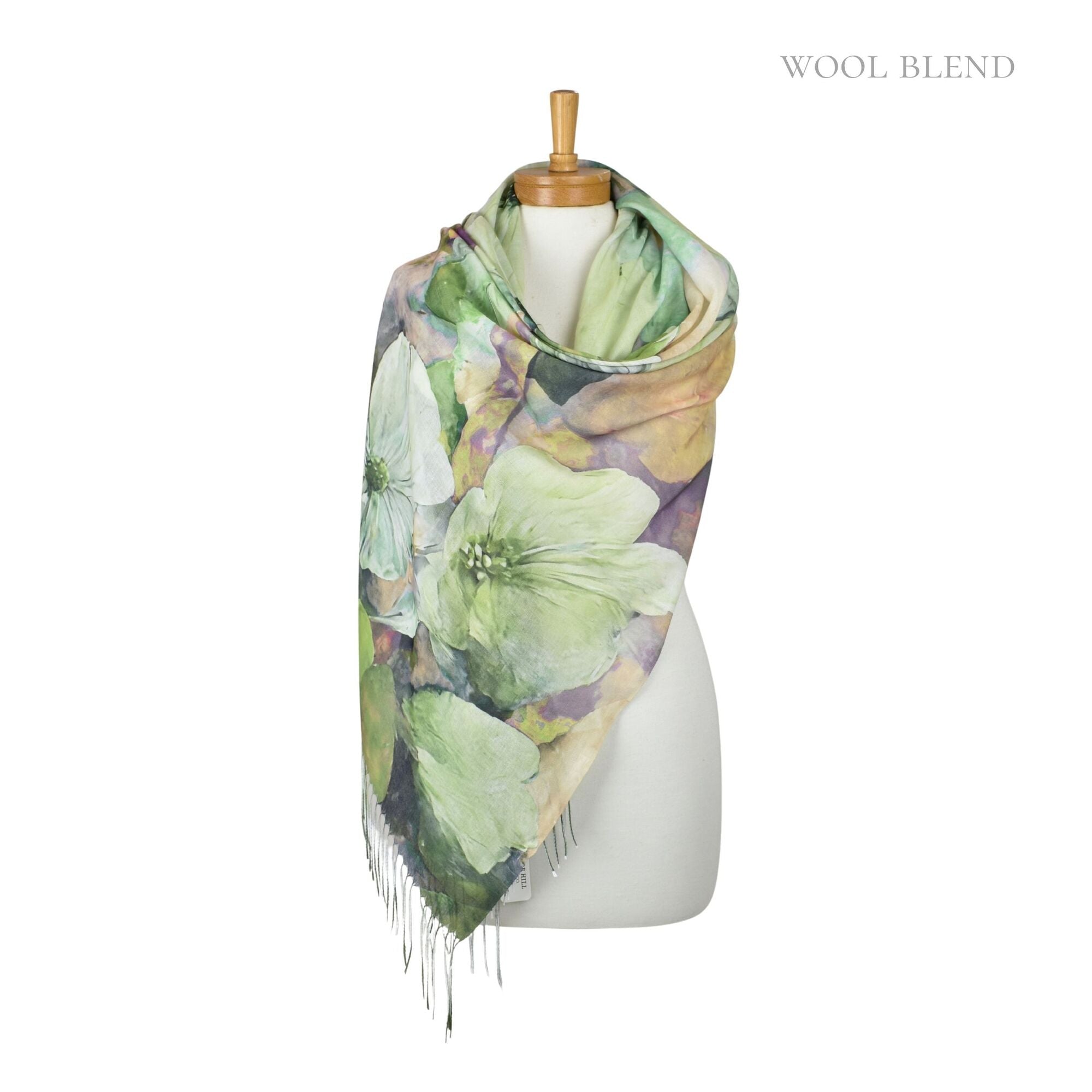 Taylor Hill Gardenia Watercolour Scarf