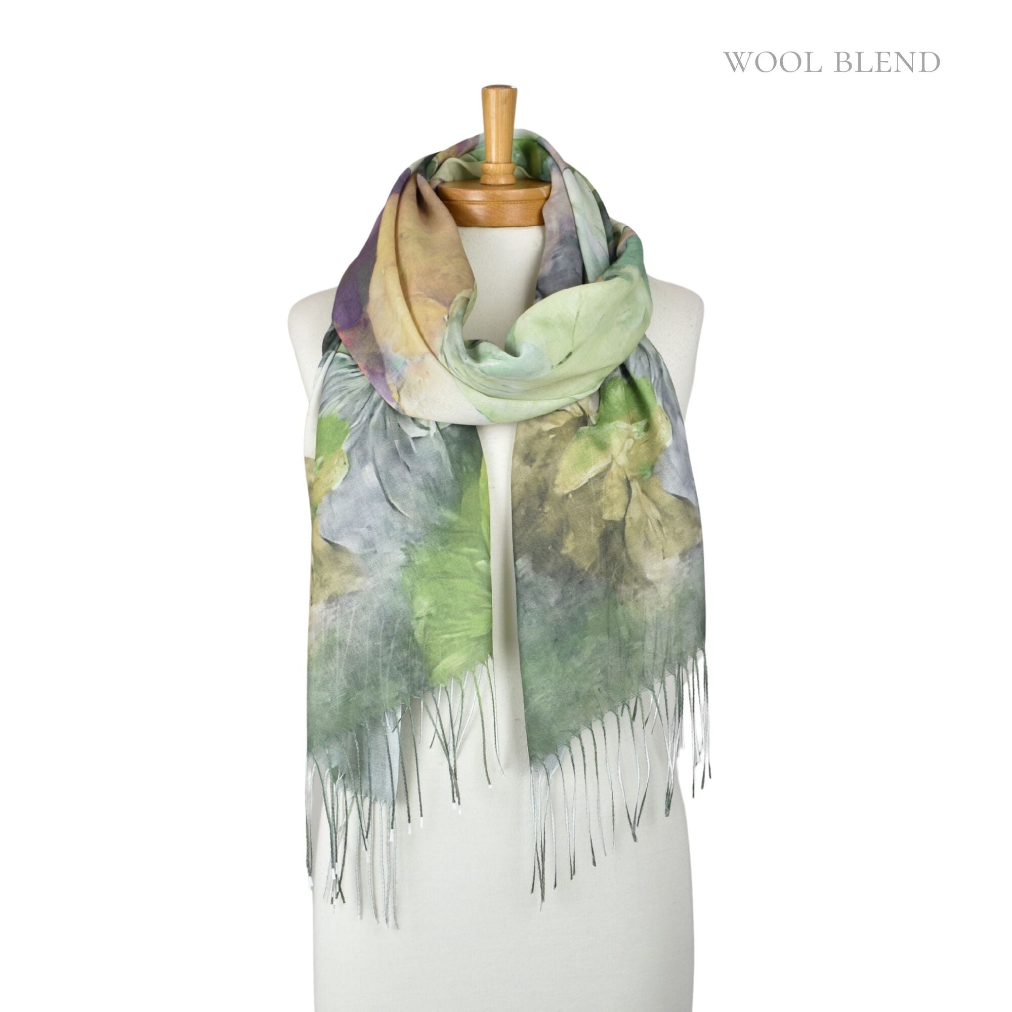 Taylor Hill Gardenia Watercolour Scarf