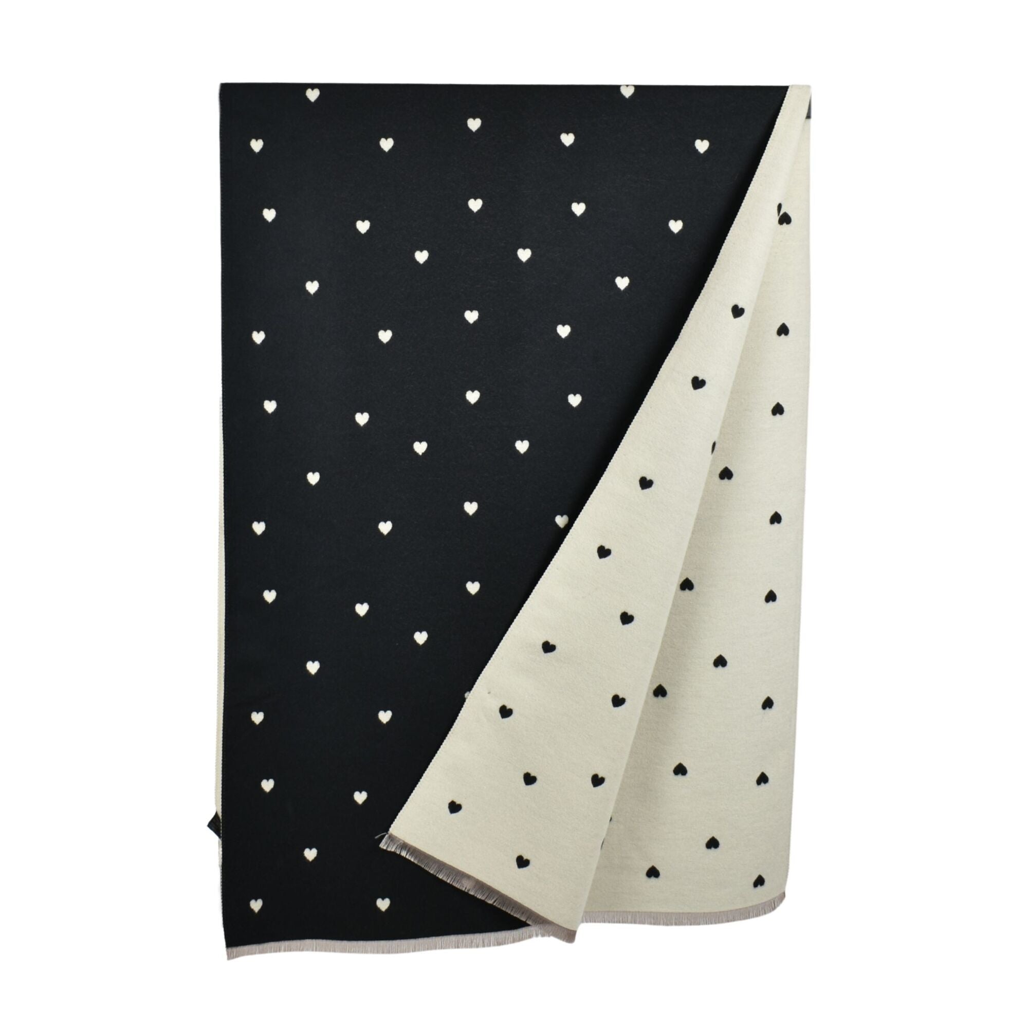 Taylor Hill Reversible Petite Hearts Scarf
