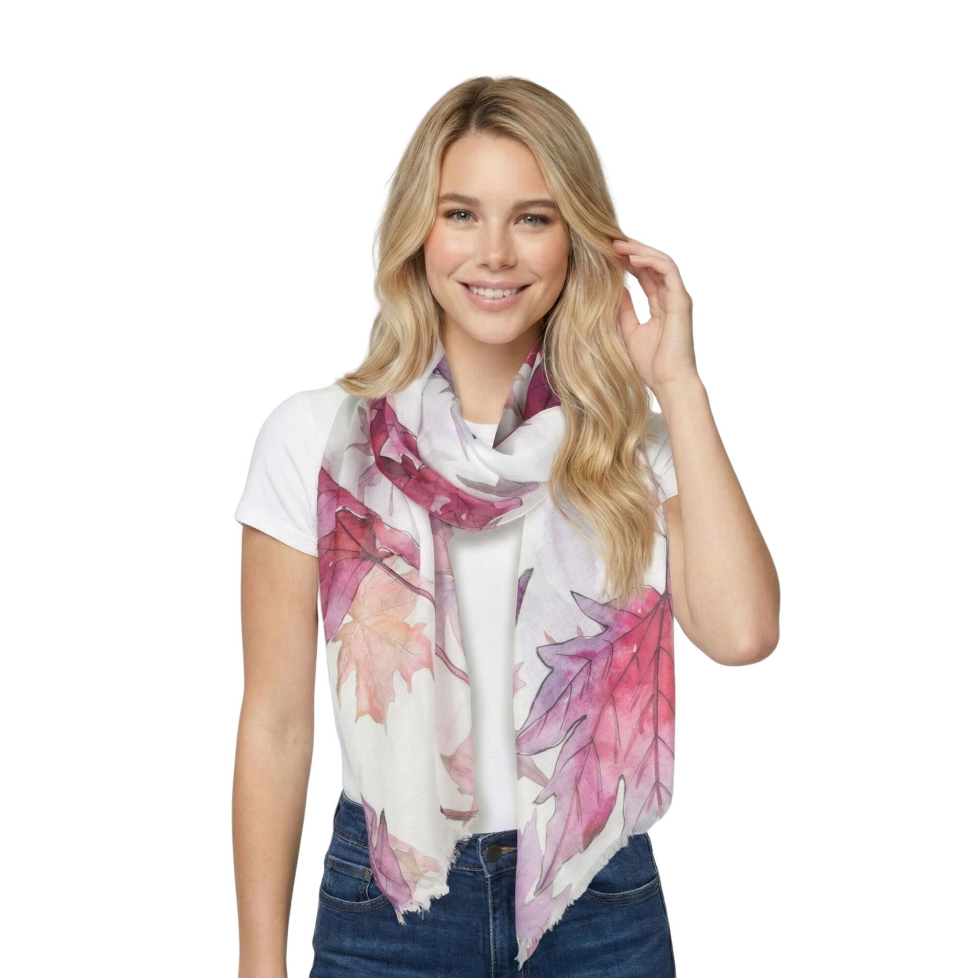 Taylor Hill Autumn Maple Leaf Scarf