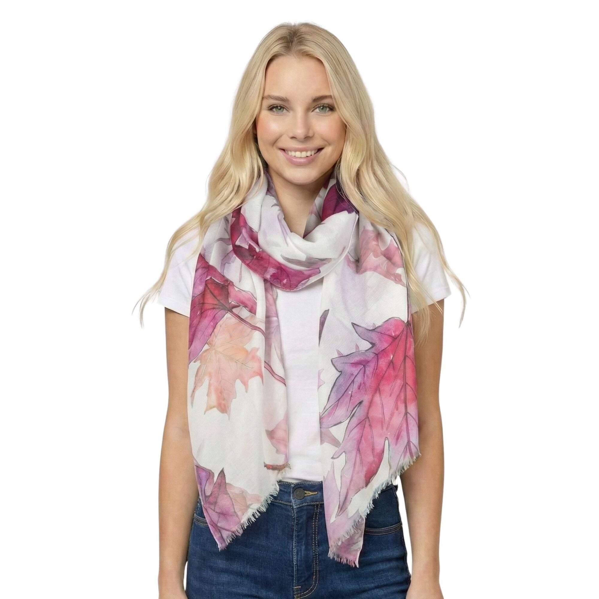 Taylor Hill Autumn Maple Leaf Scarf