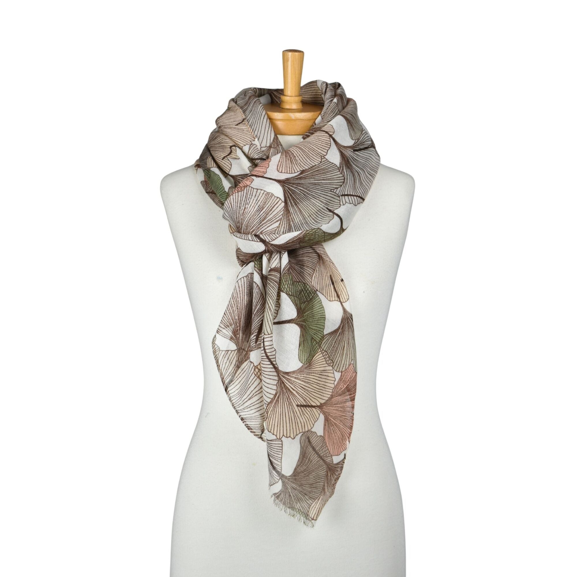 Taylor Hill Ginkgo Leaf Scarf