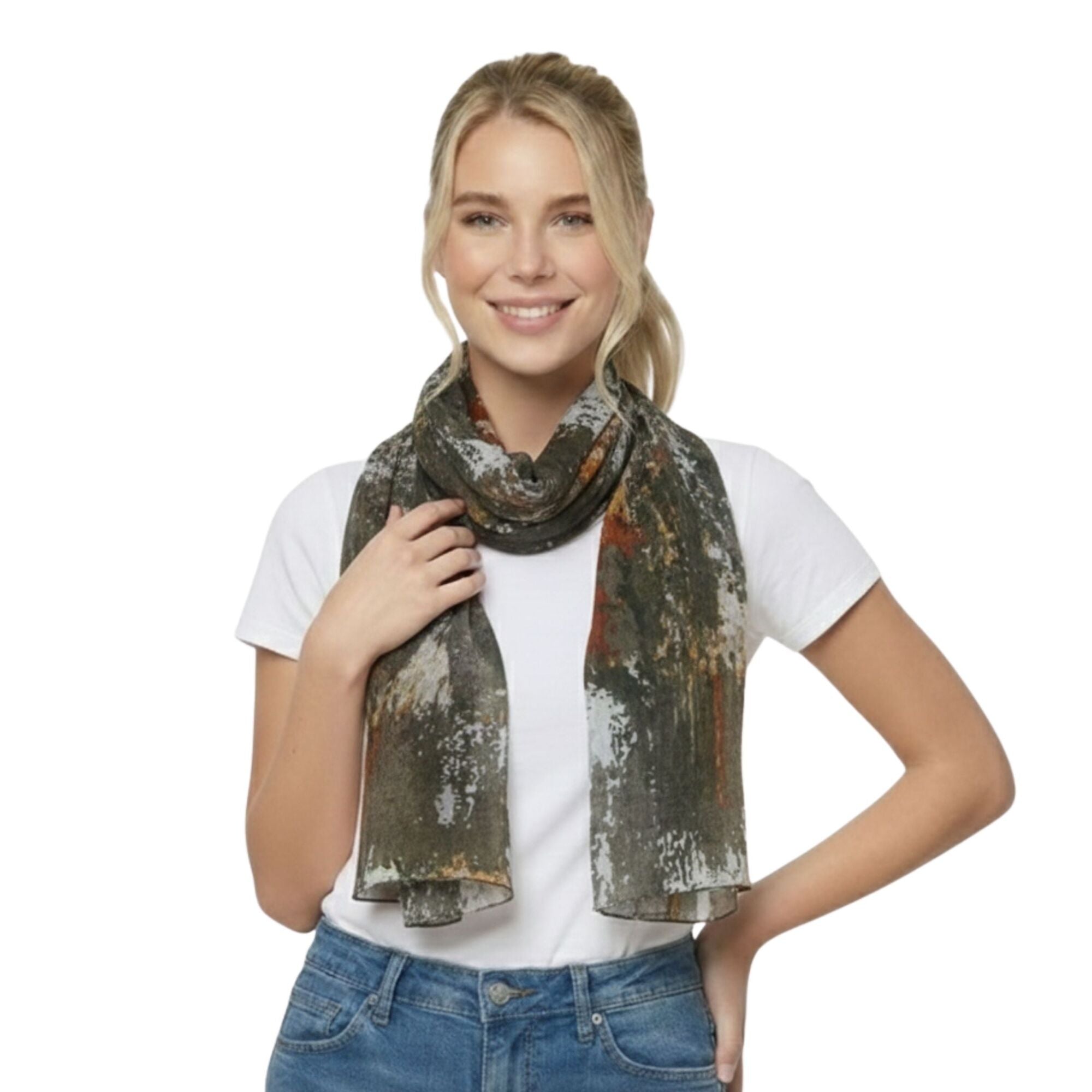 Taylor Hill Abstract Brushstroke Scarf