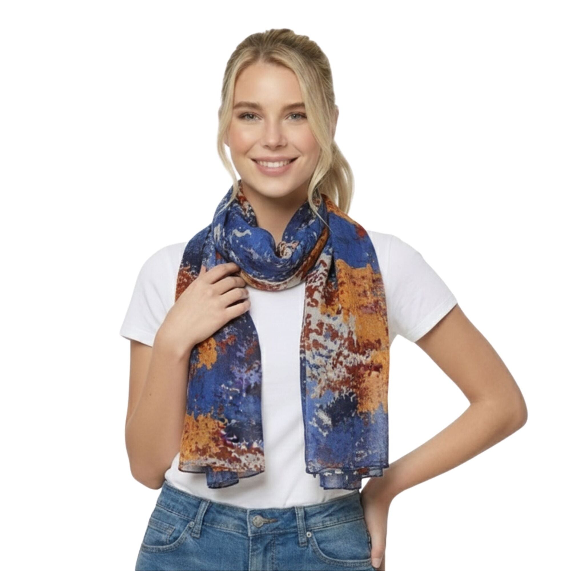Taylor Hill Abstract Brushstroke Scarf