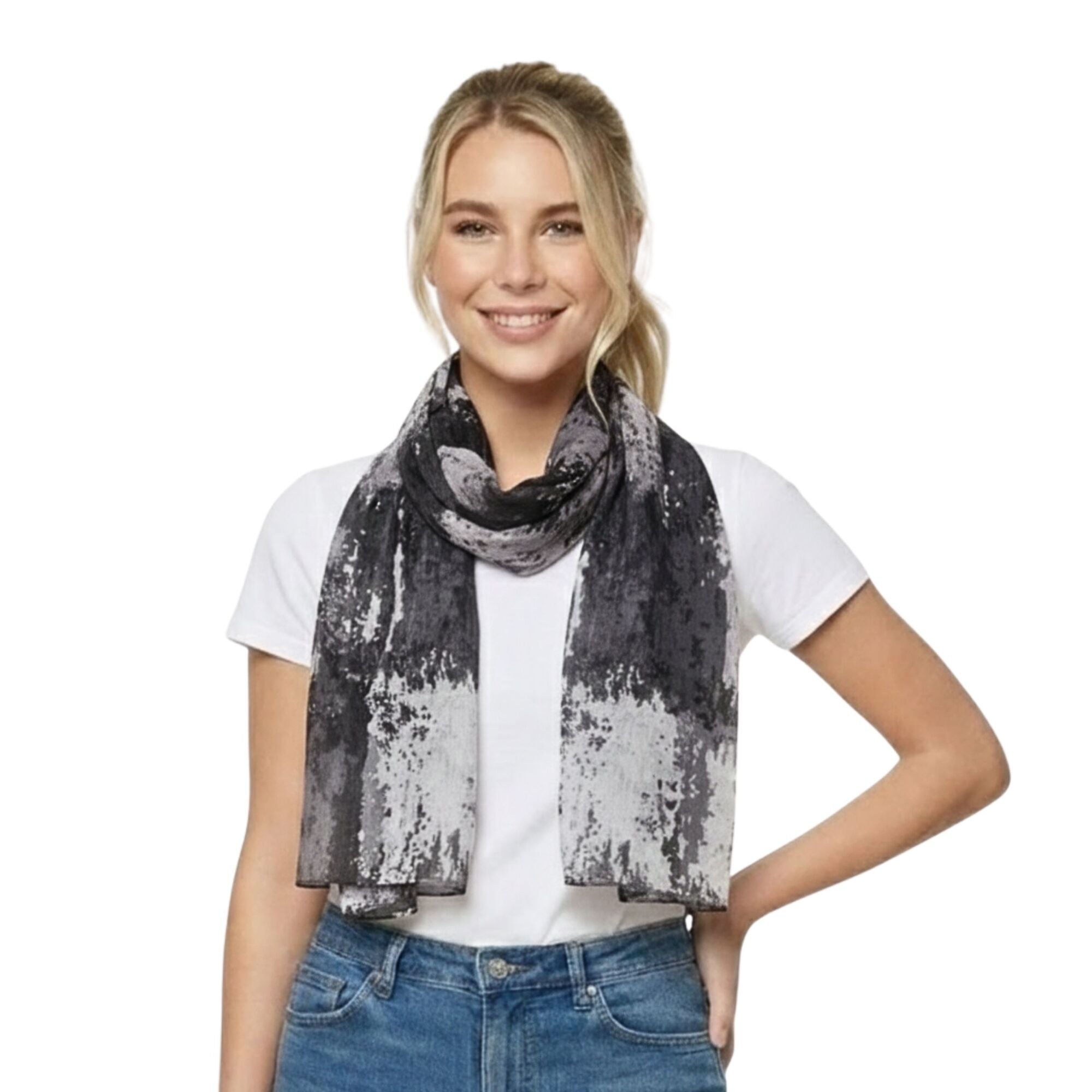 Taylor Hill Abstract Brushstroke Scarf