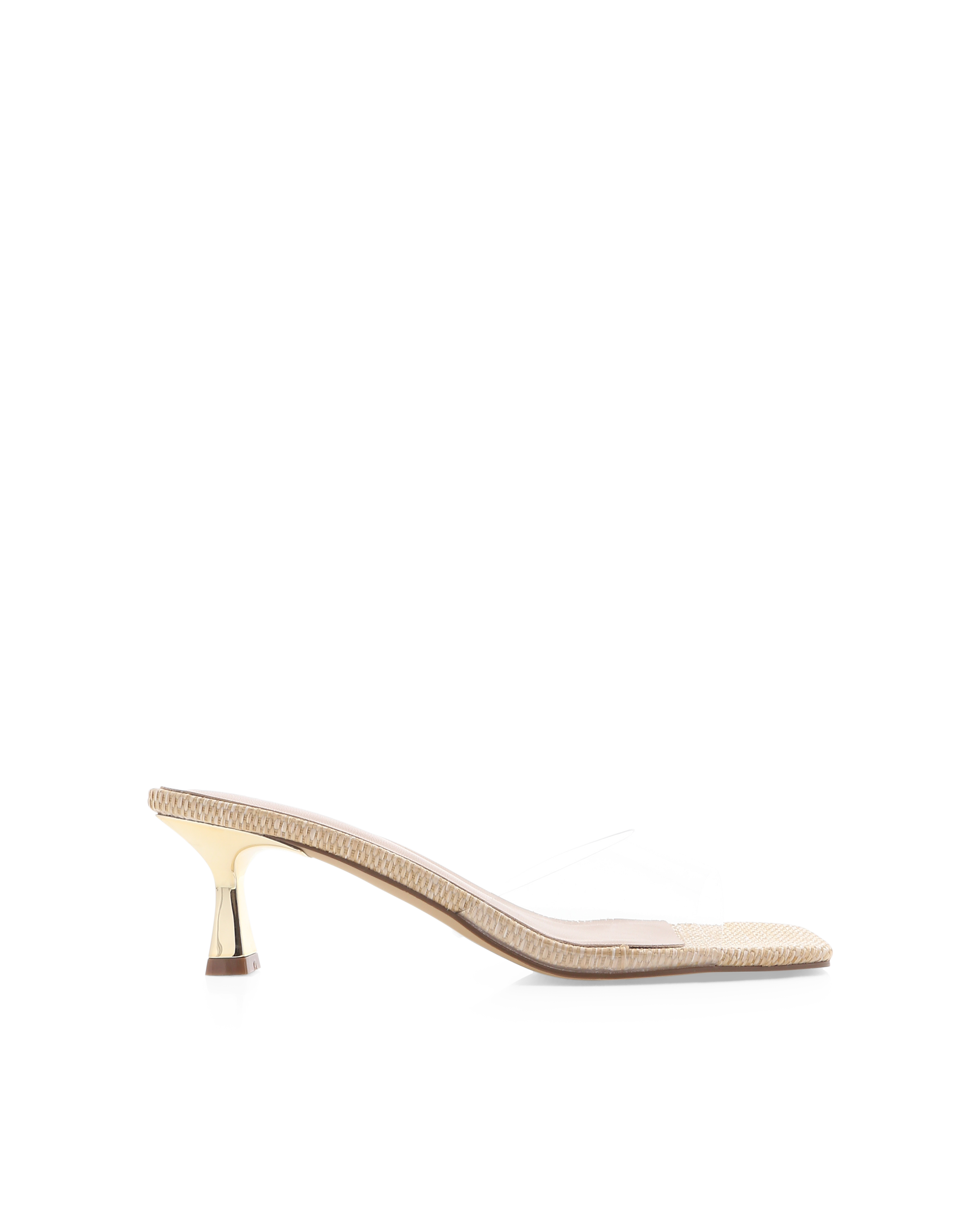Billini TOPAZ - Natural Raffia/Clear
