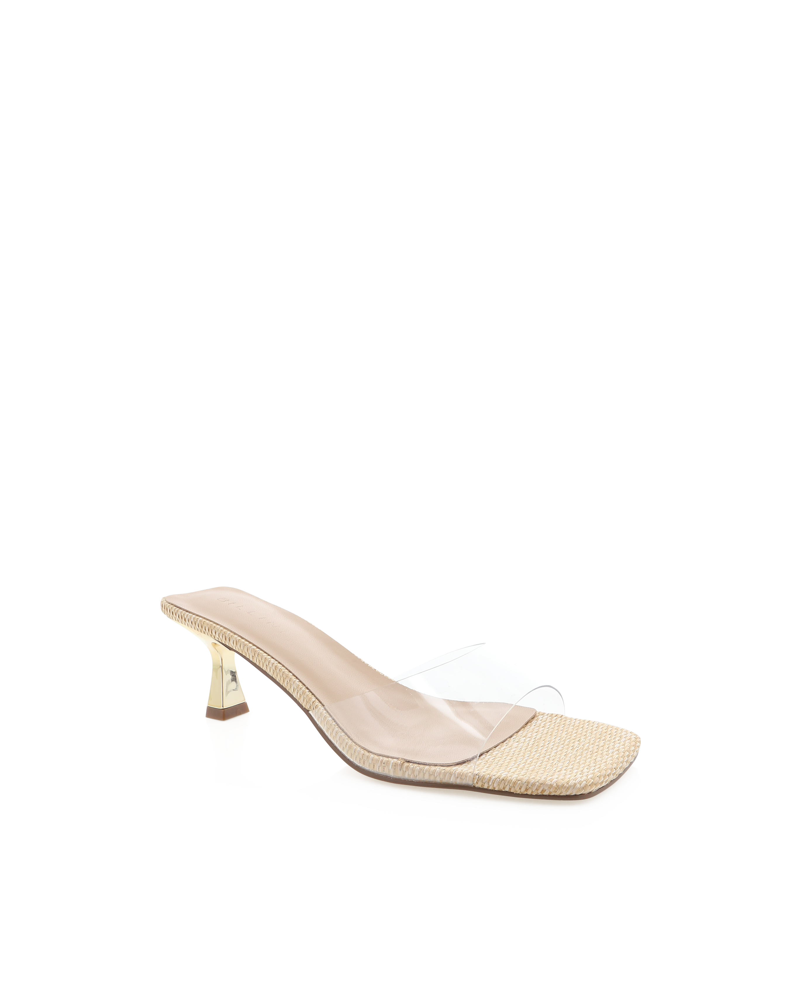 Billini TOPAZ - Natural Raffia/Clear