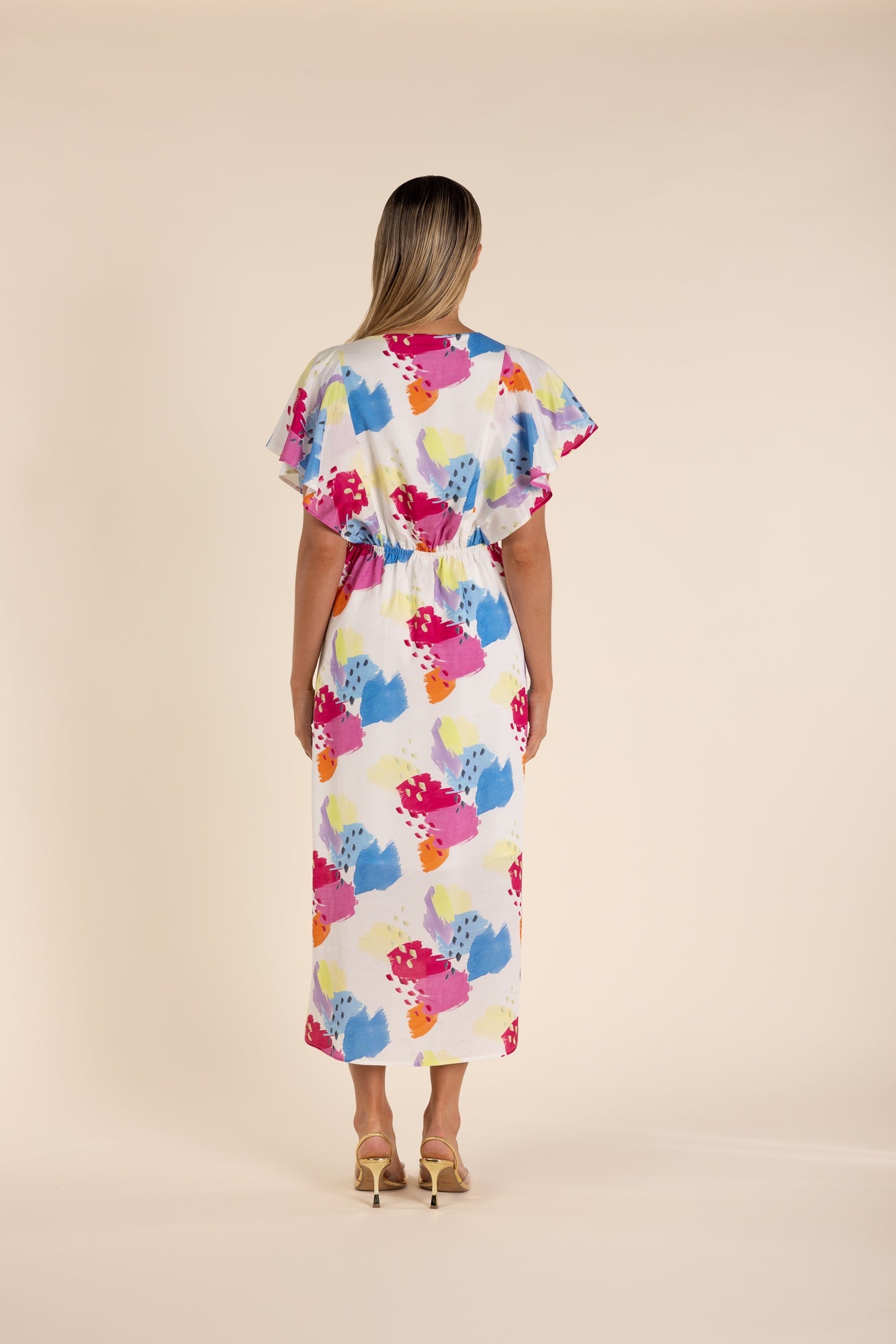 Two T's Art Print Long Line Dress