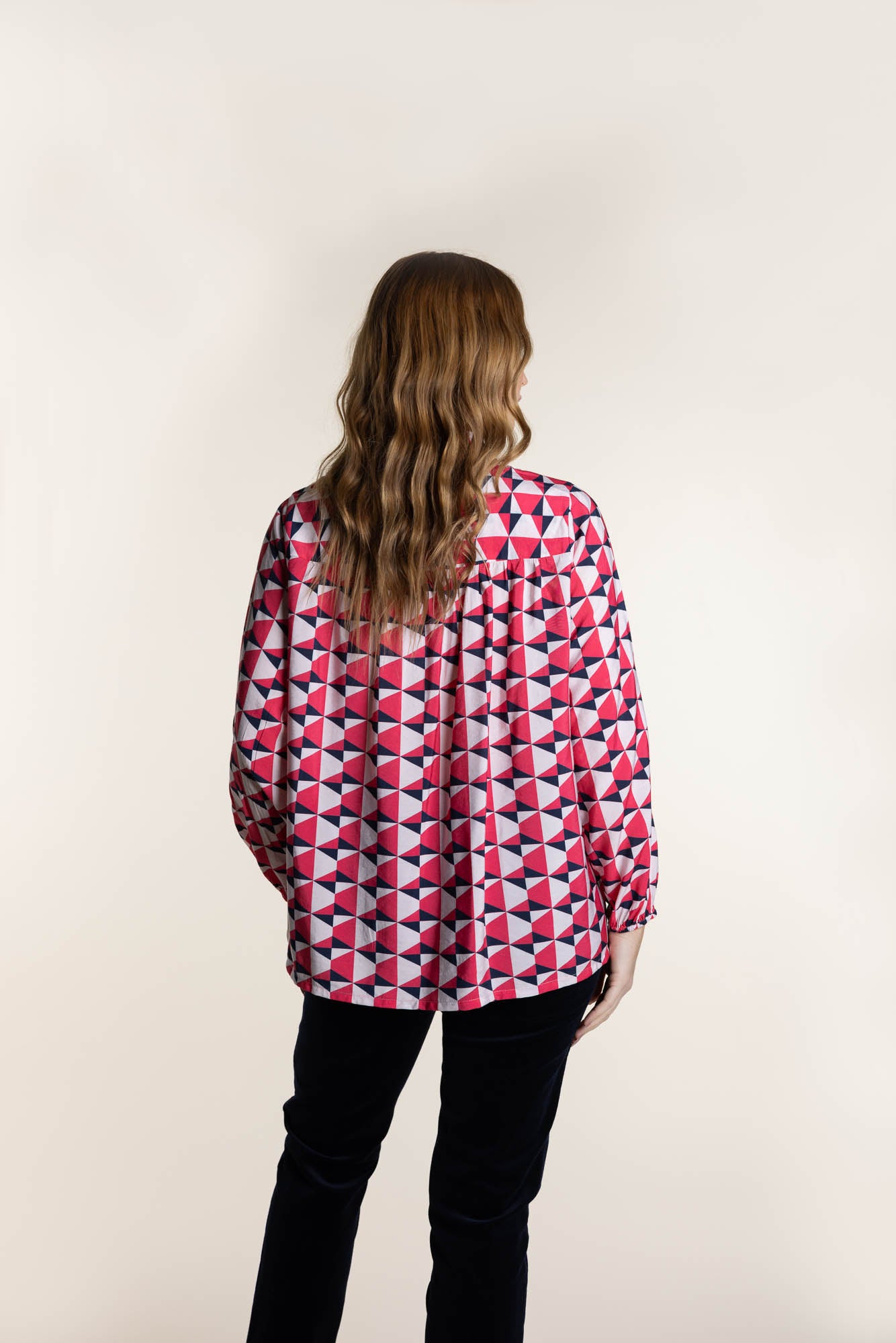 Two T's Triangle Print Shirt - Paradise Pink