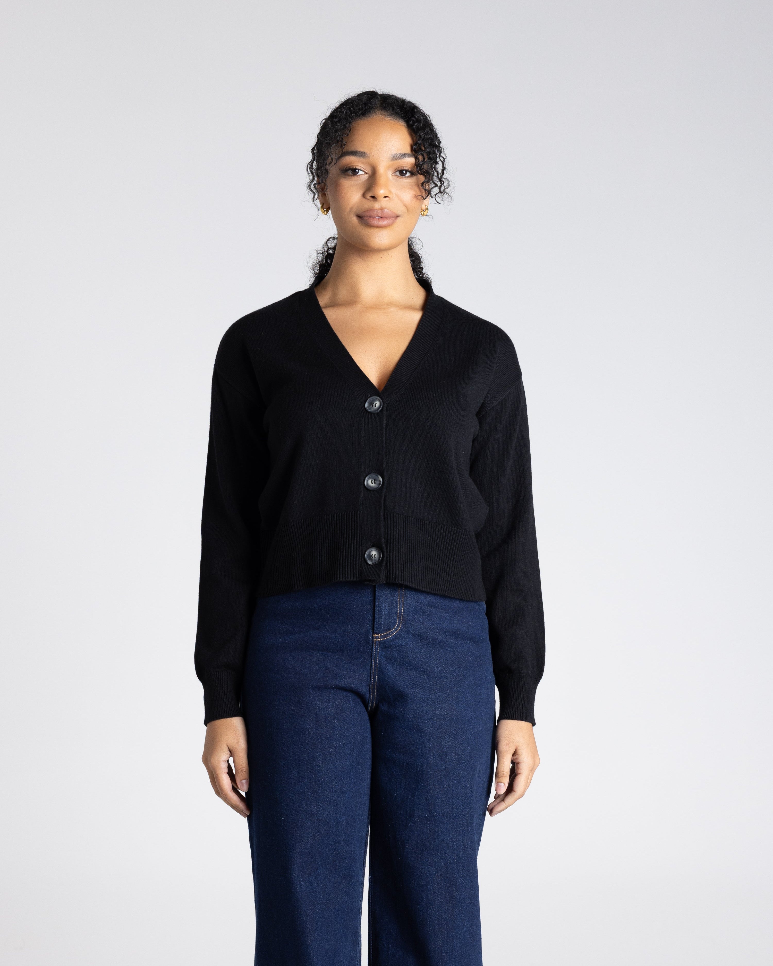 Two T's Knit cardigan - Black