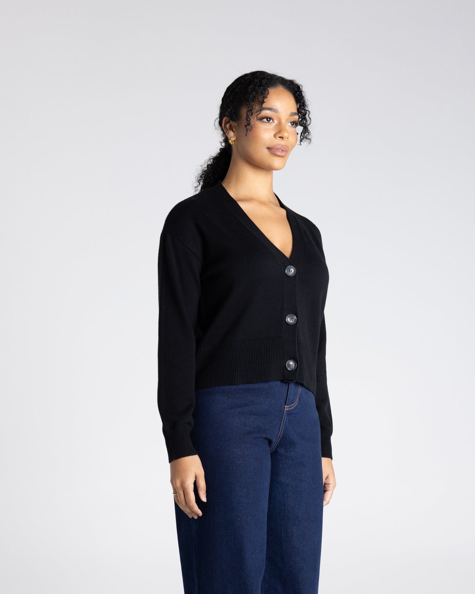 Two T's Knit cardigan - Black