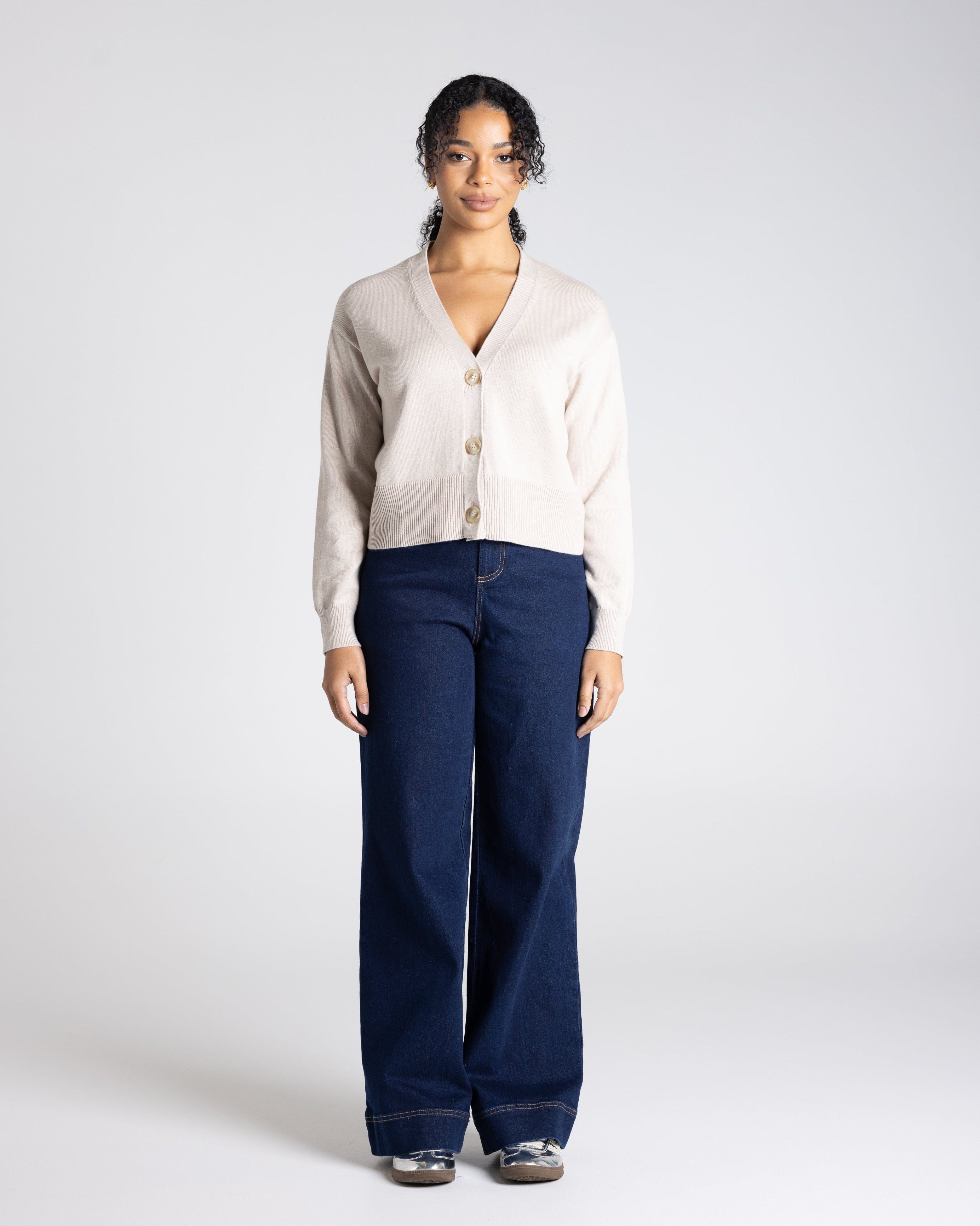 Two T's Knit cardigan - Oat