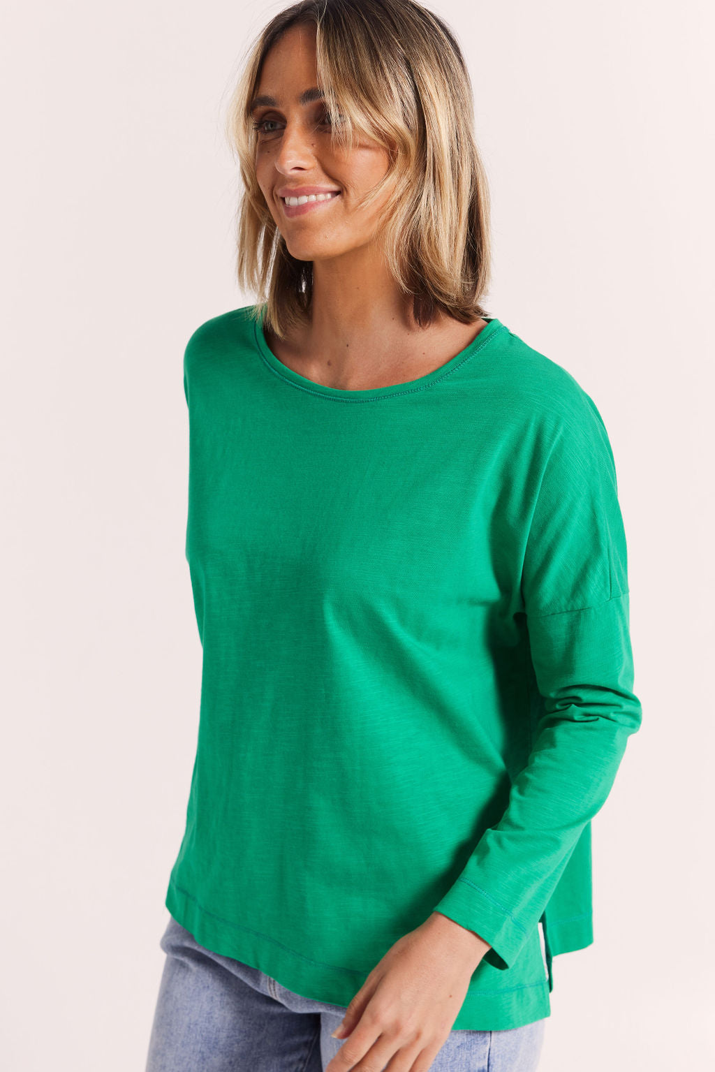 Wear Colour Long Sleeve Tee - Green