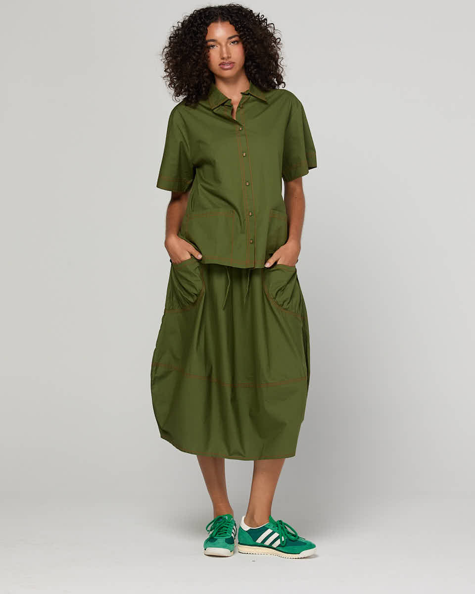 Boom Shankar Guru Skirt - Chive