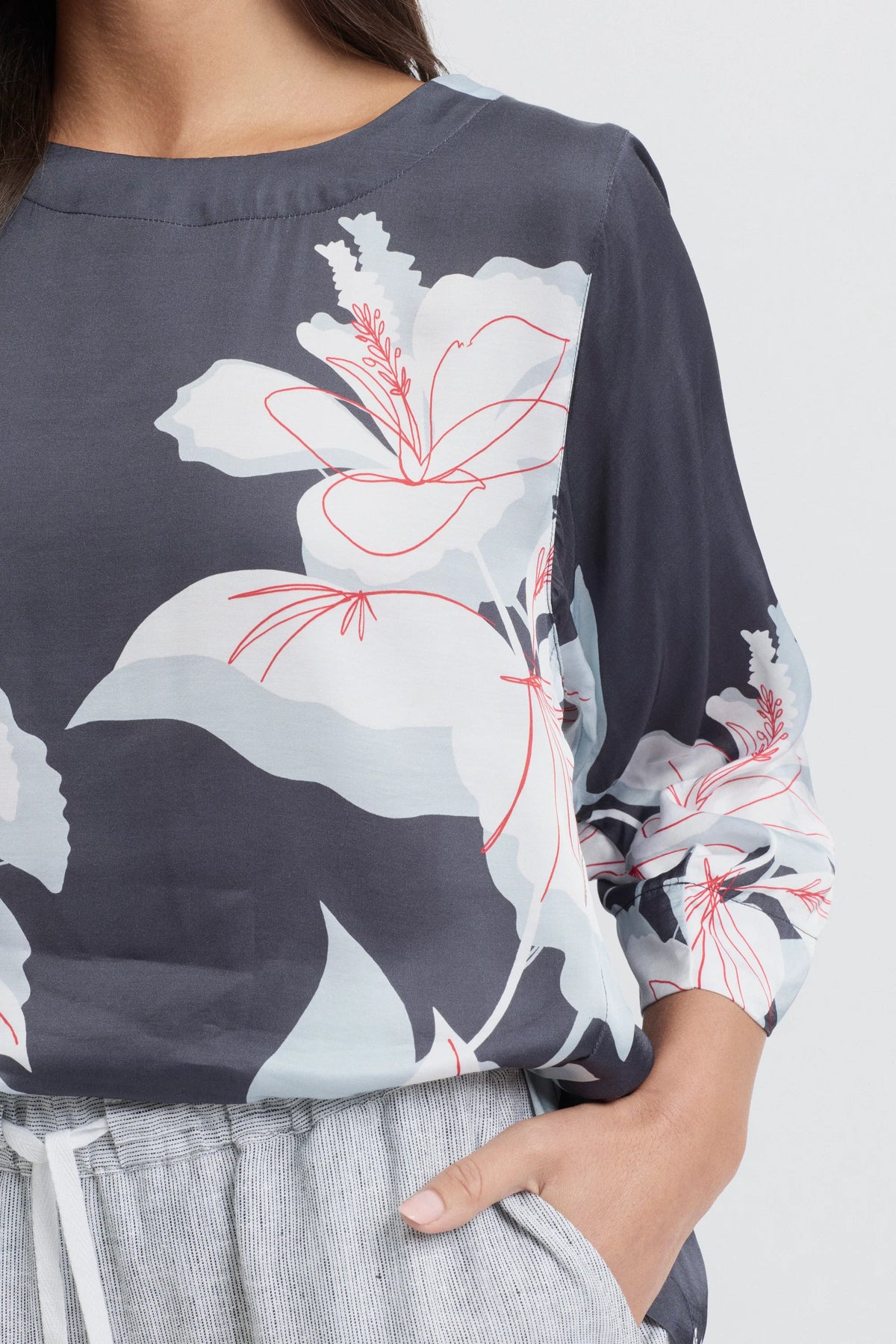 Yarra Trail Native Print Top
