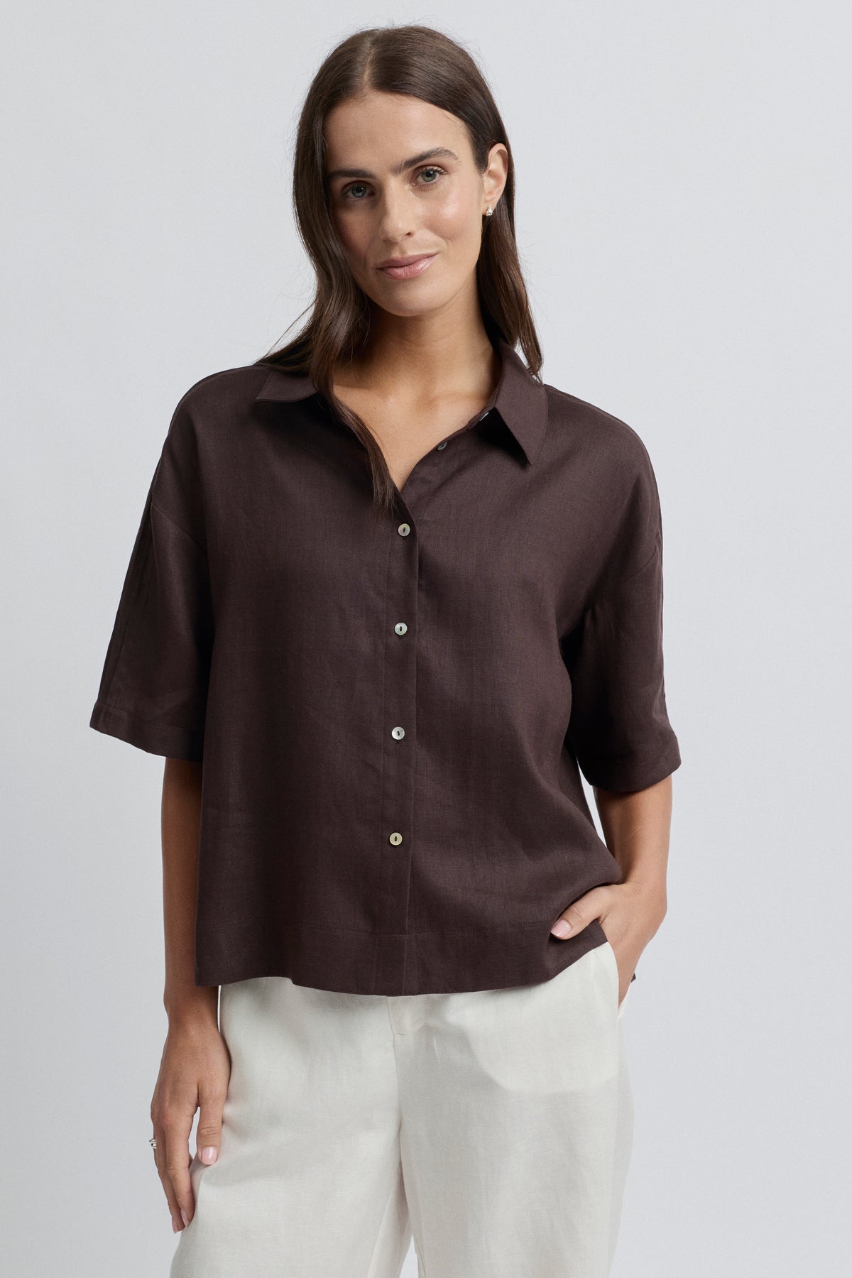 Yarra Trail Tirari Essence Shirt - Coco