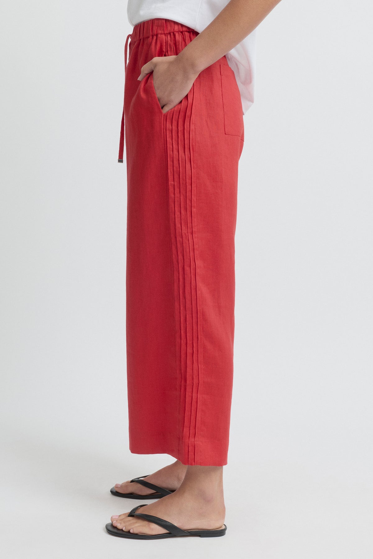Yarra Trail Tirari Pintuck Pant - Chilli