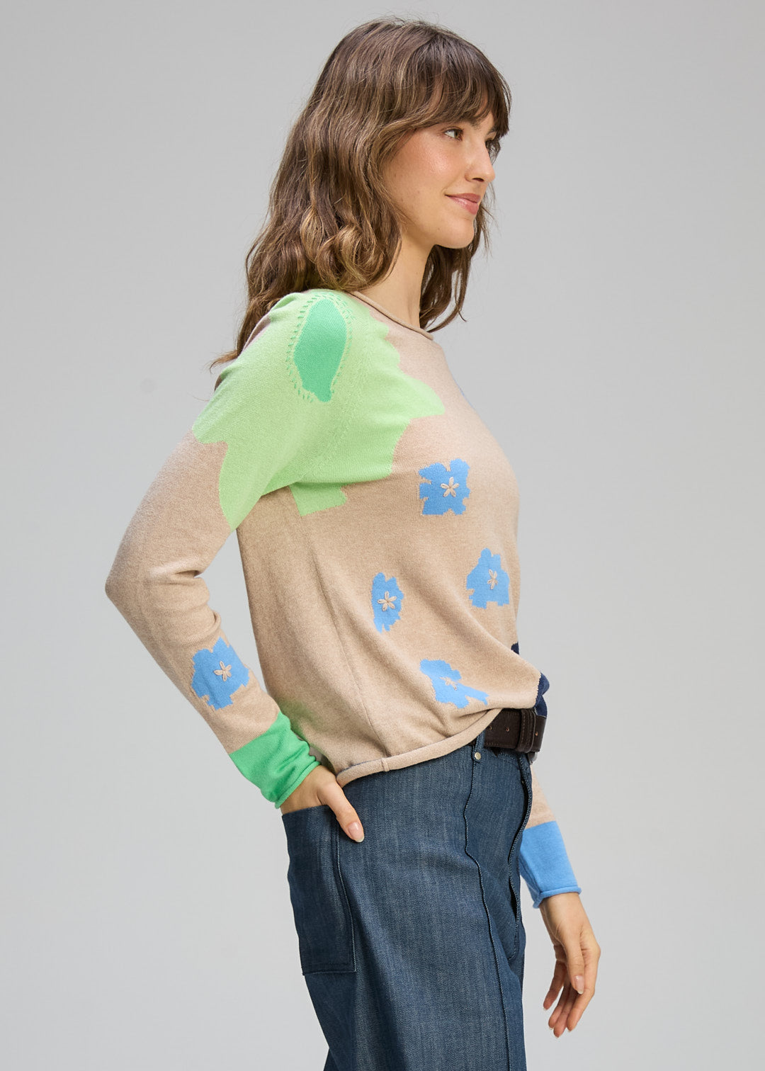 Zaket & Plover Petal Play Jumper - Almond