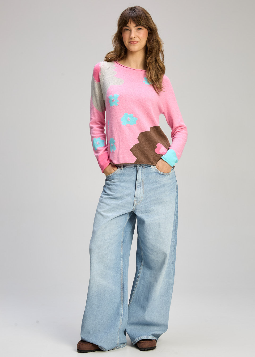 Zaket & Plover Petal Play Jumper - Peony