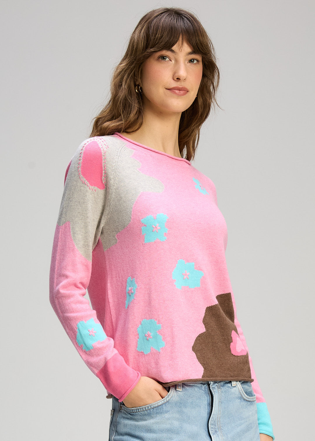 Zaket & Plover Petal Play Jumper - Peony