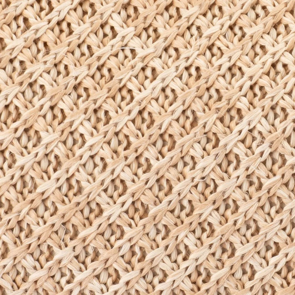Olga Berg ANNA Woven Clutch - Natural
