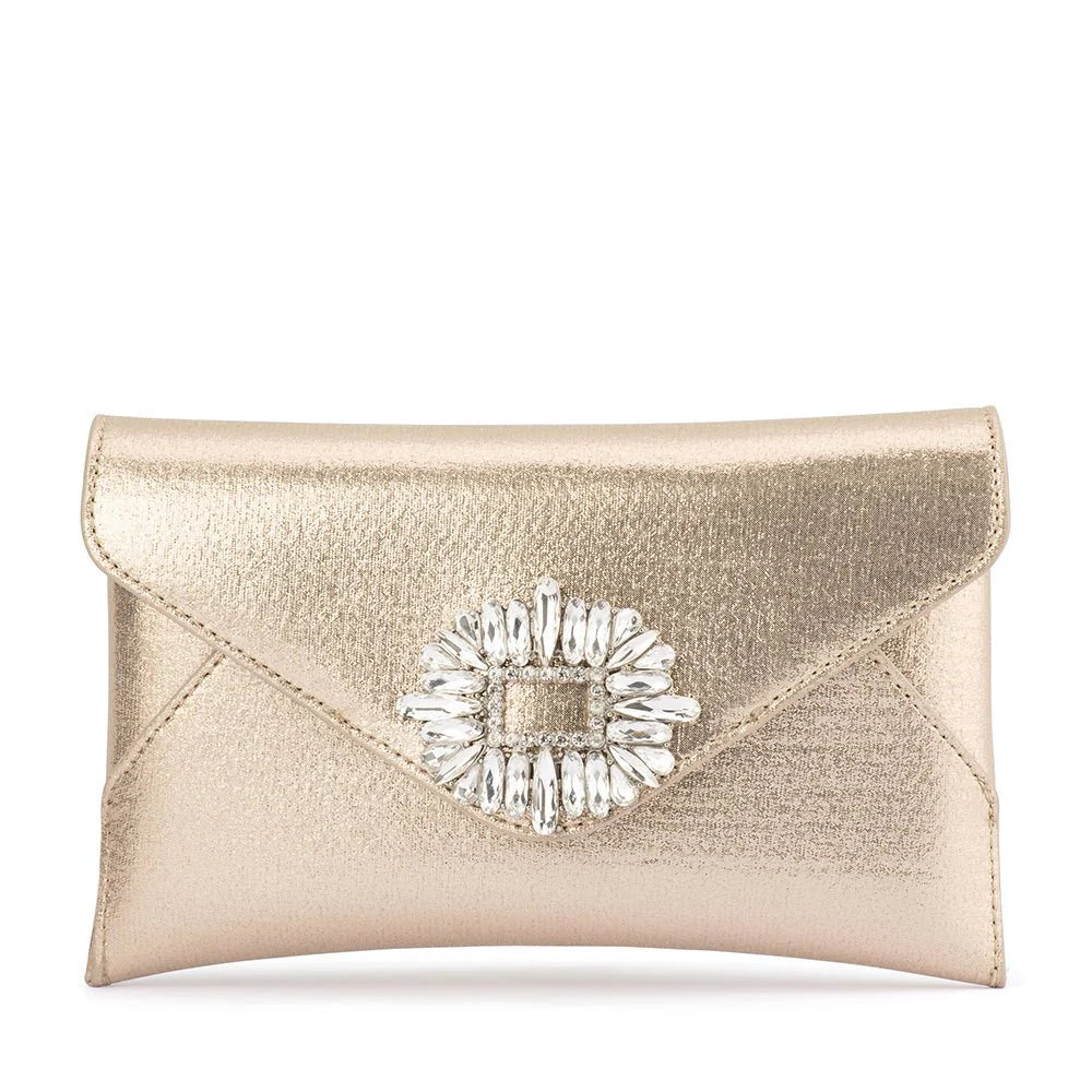 Olga Berg ANTONIA Envelope Clutch - Champagne