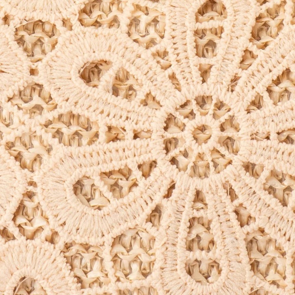 Olga Berg BONNIE Lace Clutch - Natural