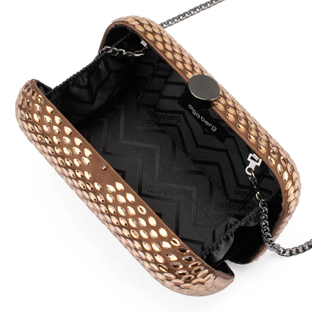Olga Berg Brooks Hotfix Clutch - Copper