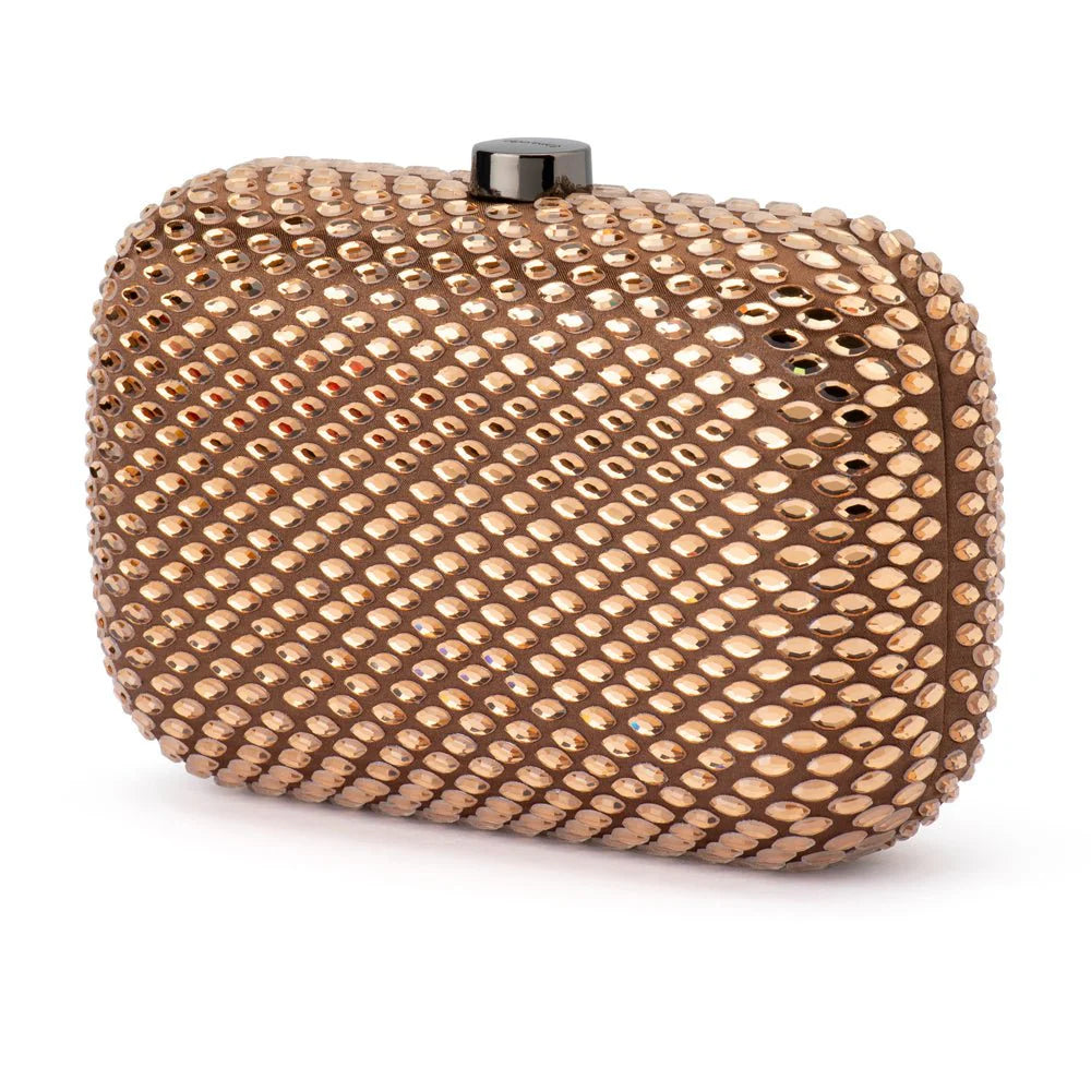 Olga Berg Brooks Hotfix Clutch - Copper