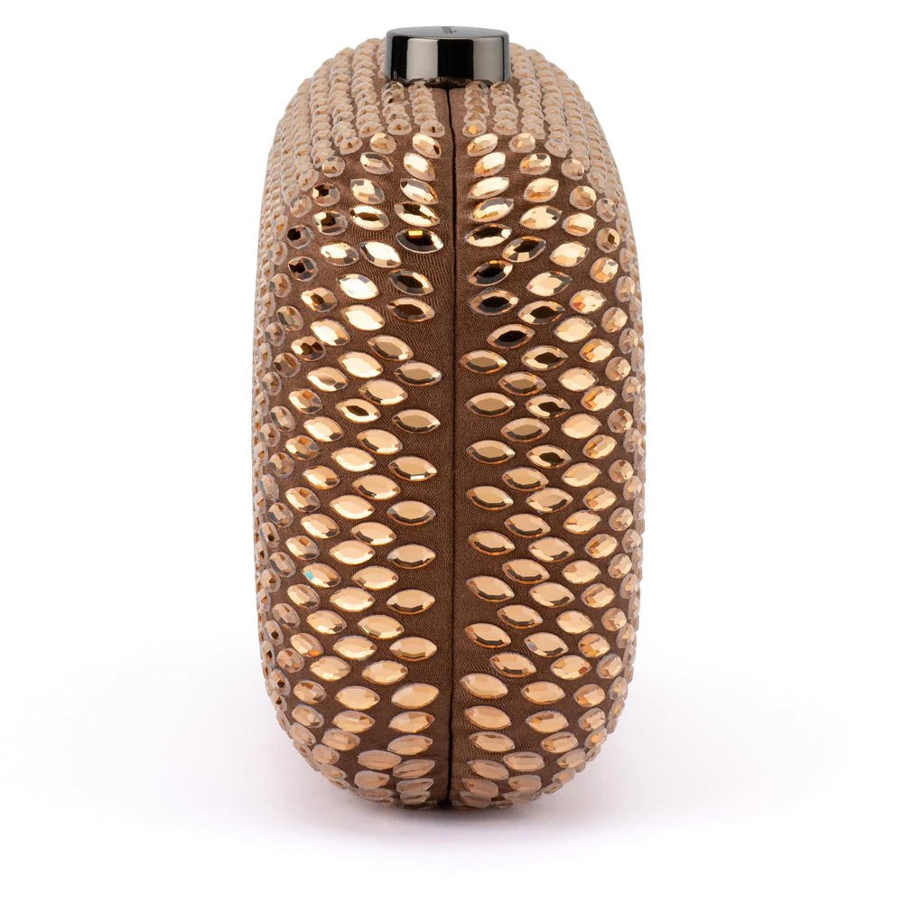 Olga Berg Brooks Hotfix Clutch - Copper