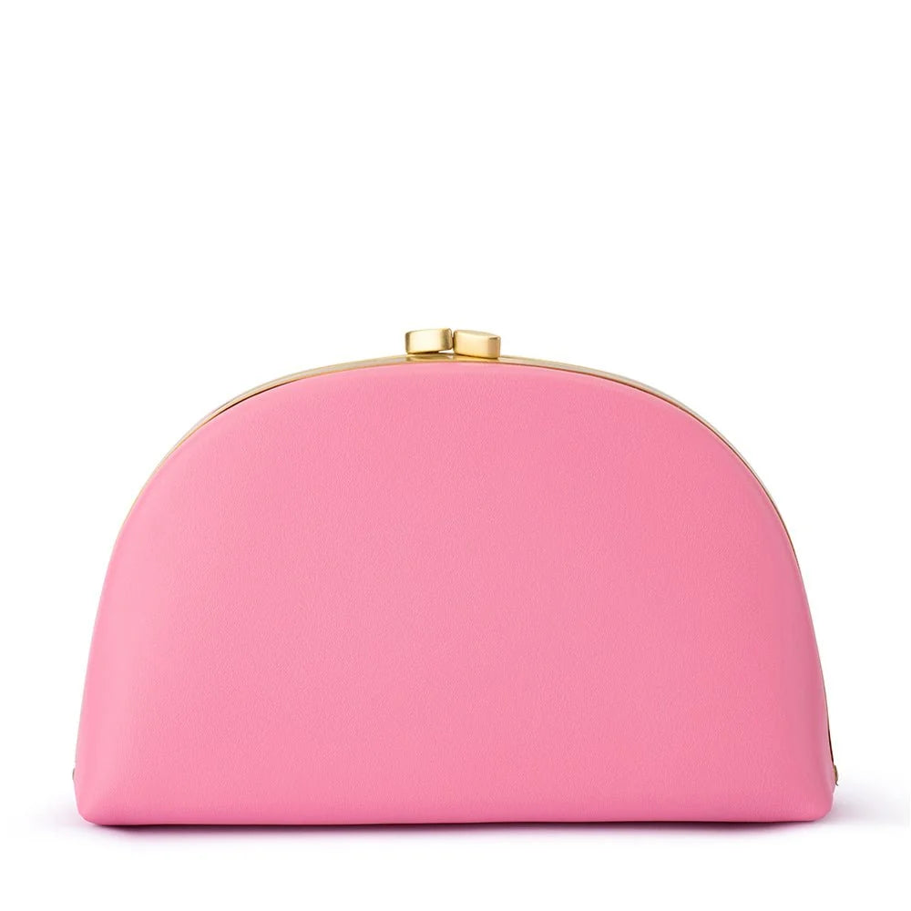 Olga Berg CELESTE Curved Clutch - Pink