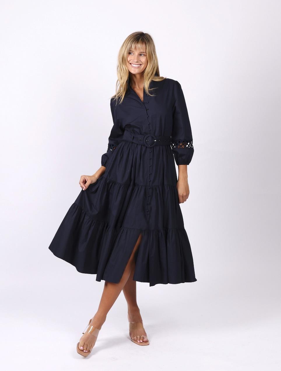 Leoni Dior Dress - Navy