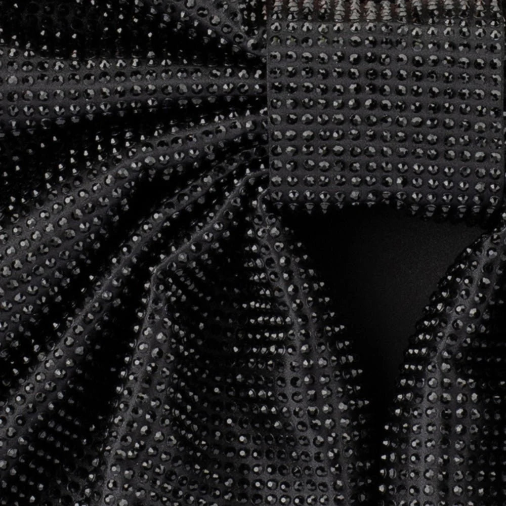 Olga Berg Drew Crystal Bow Bag - Black