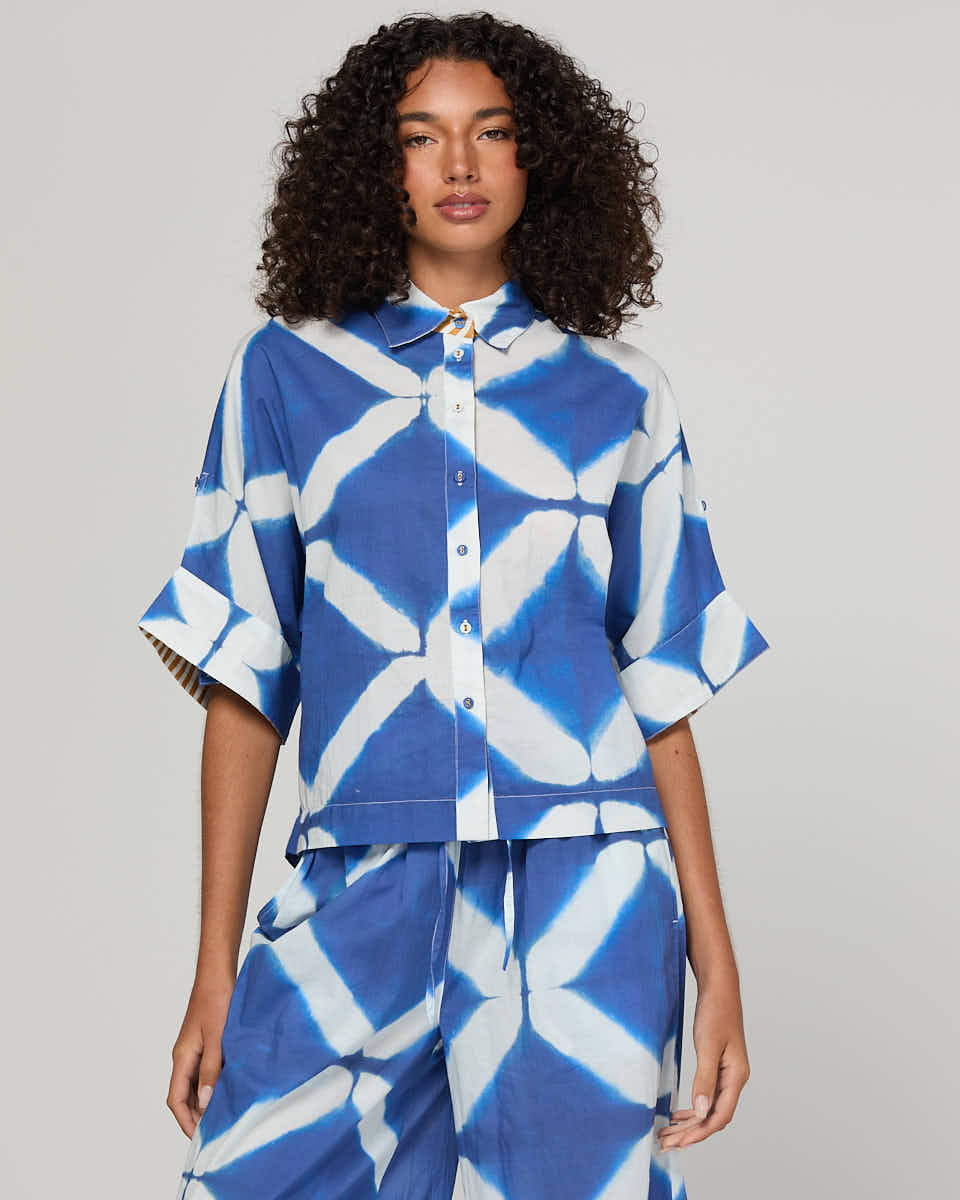 Boom Shankar Maui Shirt - Block Print