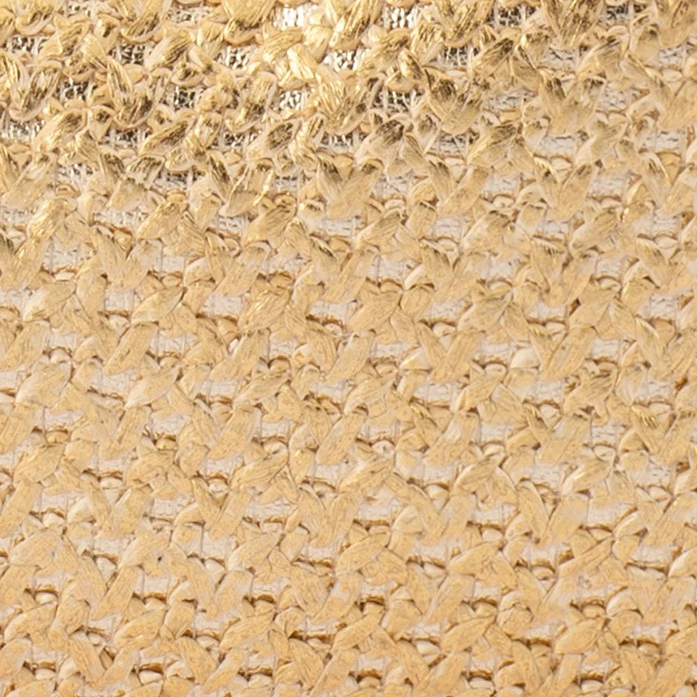 Olga Berg Eden Woven Hobo Bag - Gold