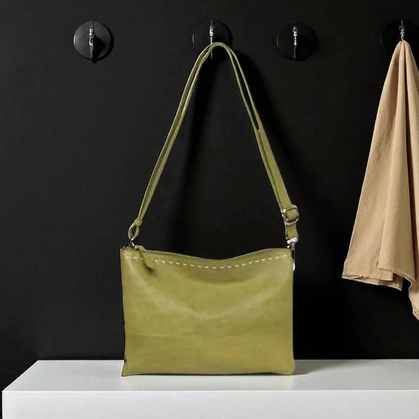 Cosgrove & Co Gillian Compartment Shoulder Bag - Pistachio