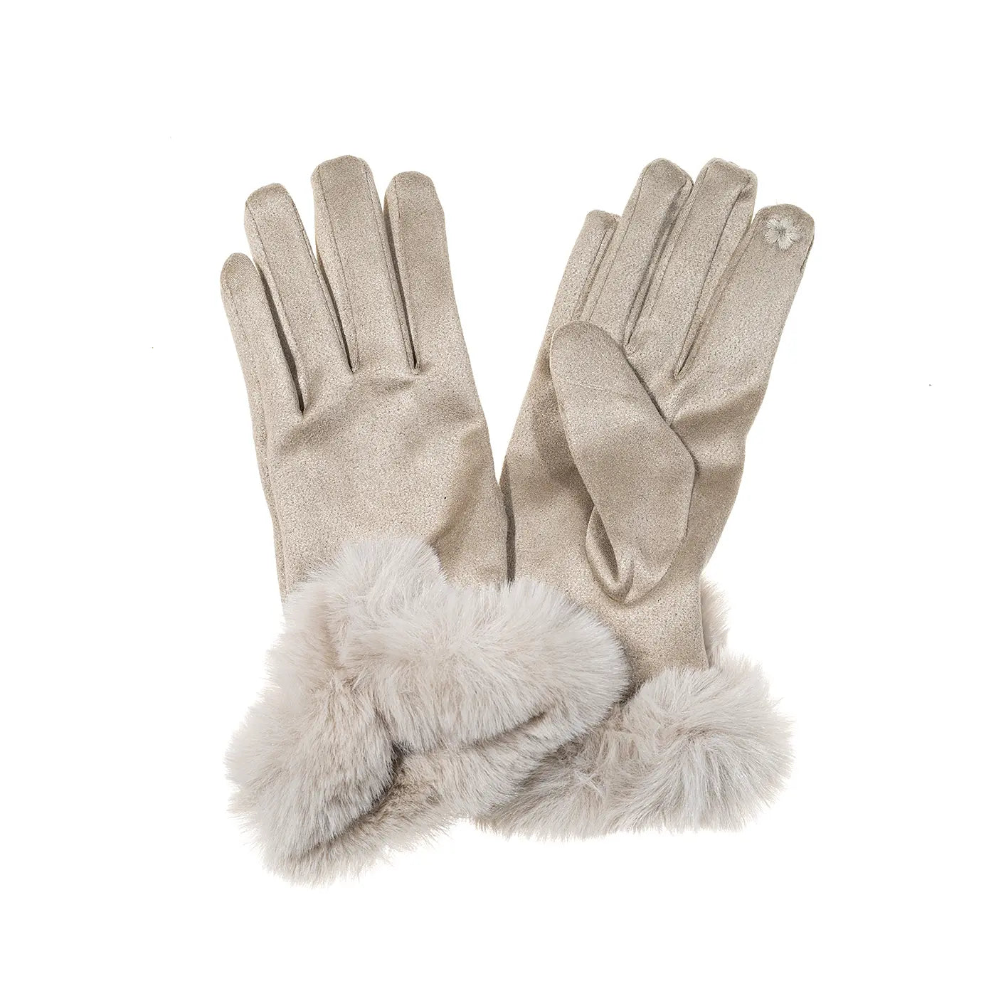 Ivys Frost Faux Fur Gloves