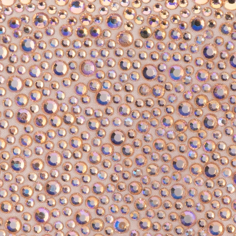 Olga Berg HATTIE Crystal Shoulder Bag - Peach