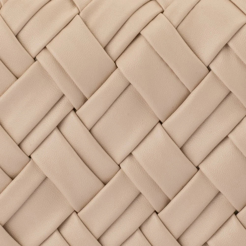 Olga Berg Haven Woven Clutch - Natural