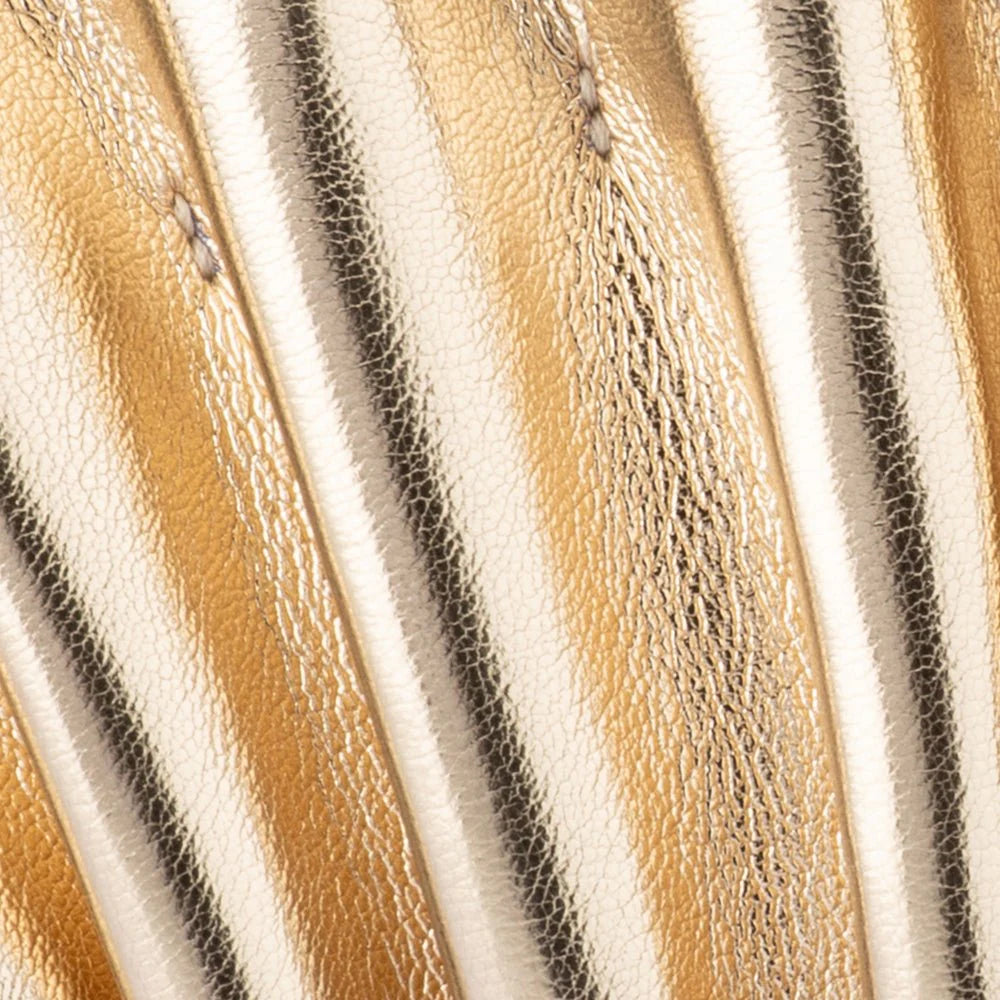 Olga Berg HOLLIE Pleated Clutch - Gold