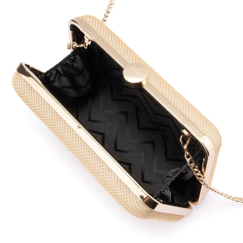 Olga Berg JEN Mesh Clutch - Gold