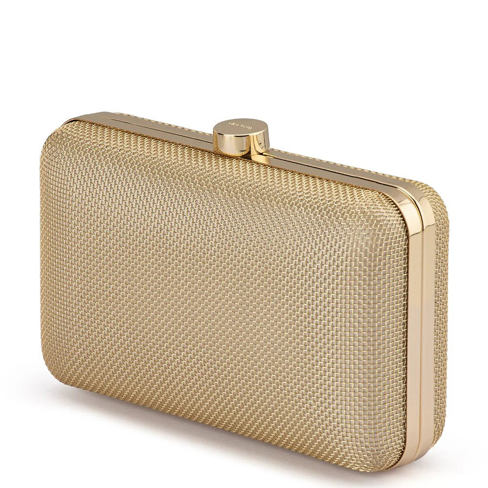 Olga Berg JEN Mesh Clutch - Gold