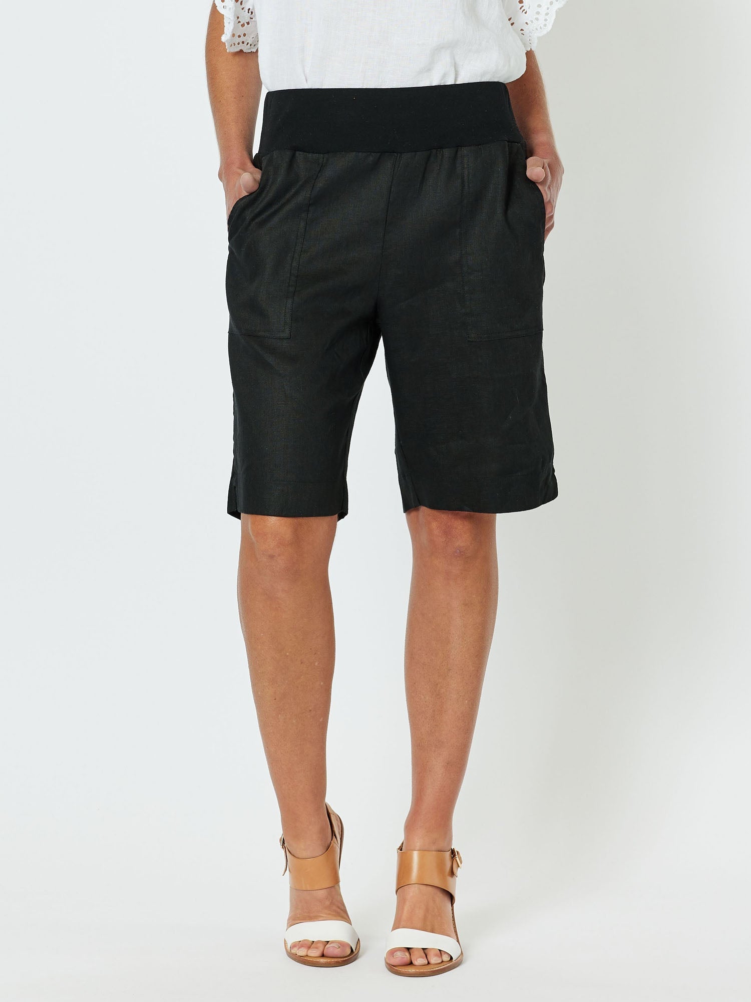 Gordon Smith Jordan Linen Short - Black