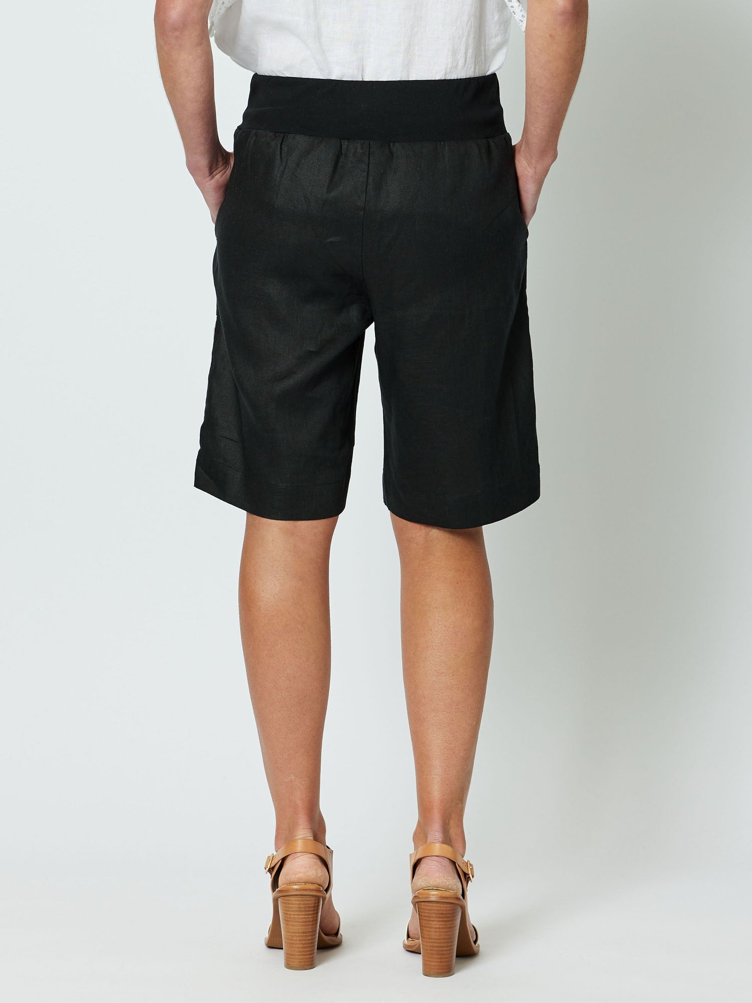 Gordon Smith Jordan Linen Short - Black