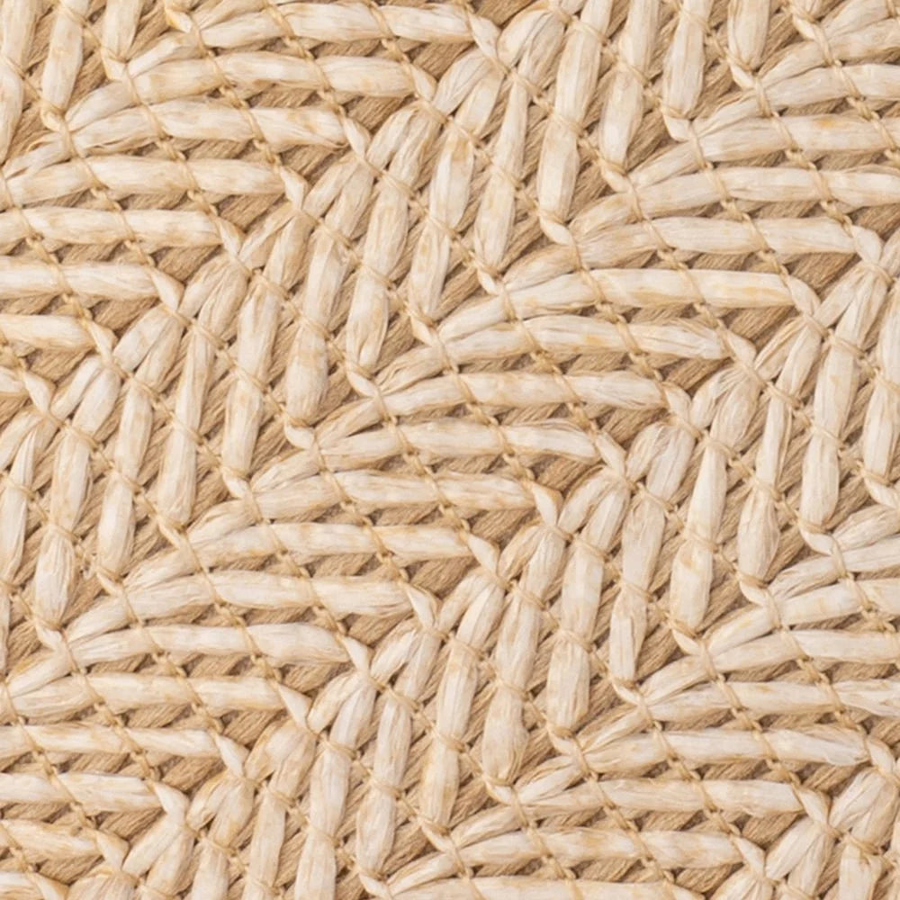 Olga Berg JOSIE Woven Clutch - Natural