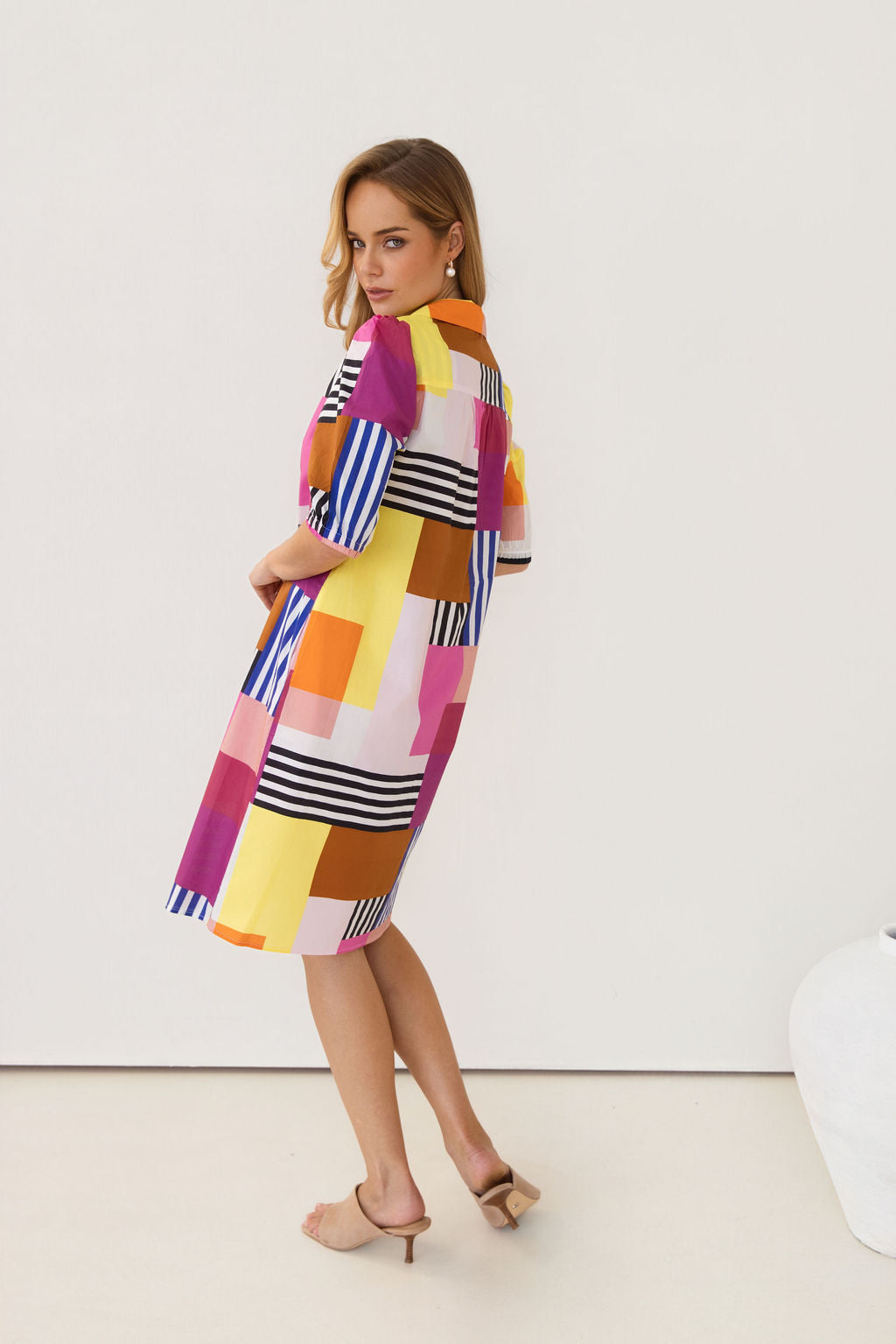 Kaleido Shirt Dress - Geo Art Print