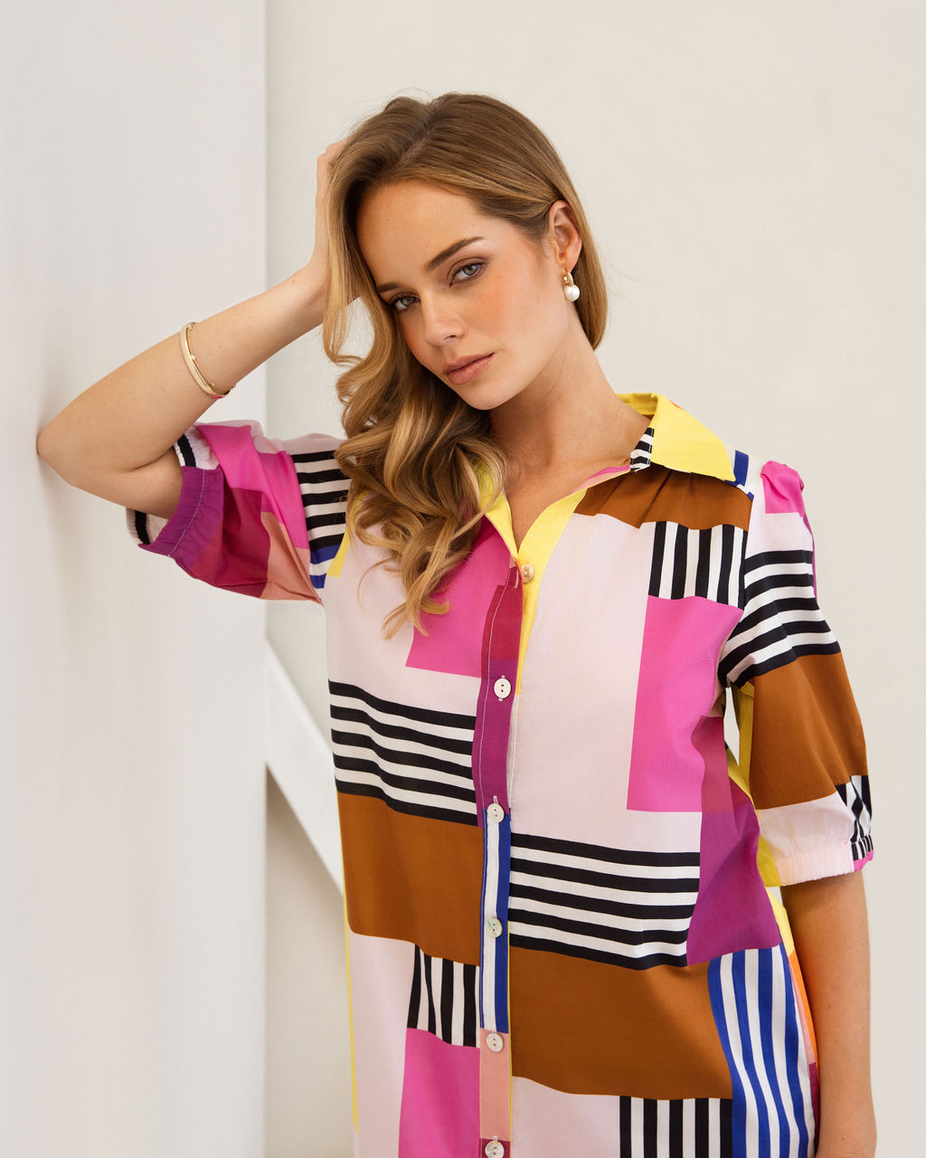 Kaleido Shirt Dress - Geo Art Print