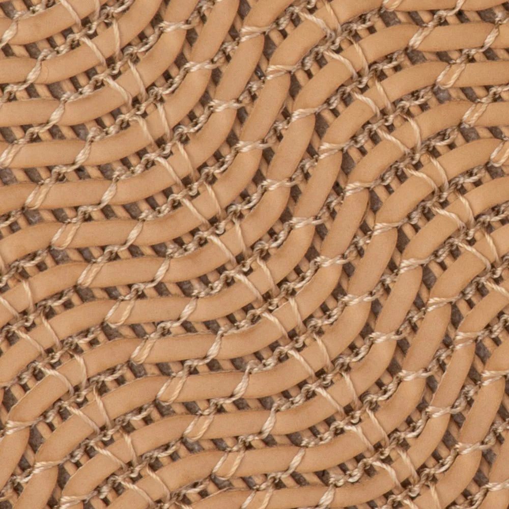 Olga Berg LINDY Woven Clutch - Natural