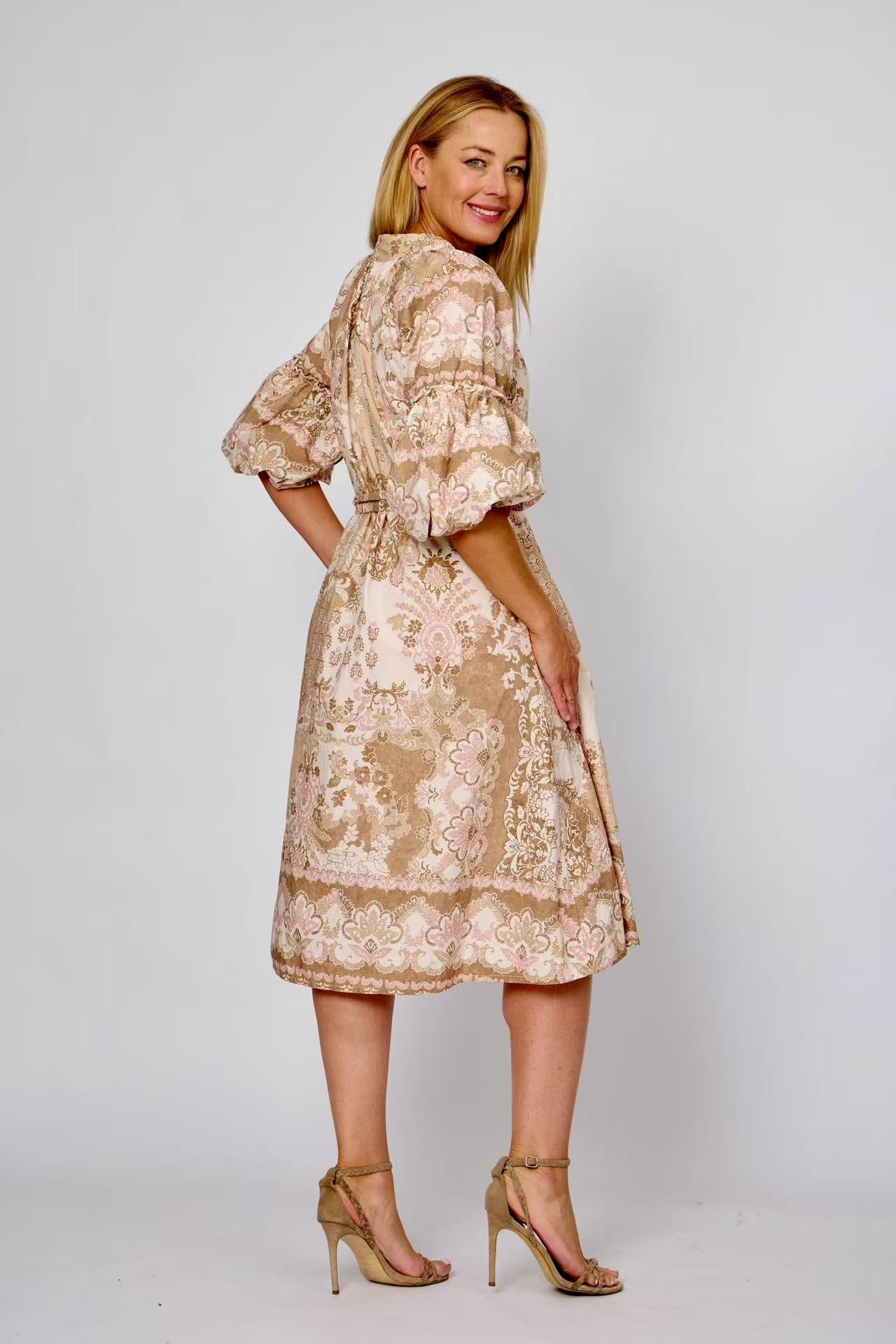 La Strada Vintage Bloom Midi Dress