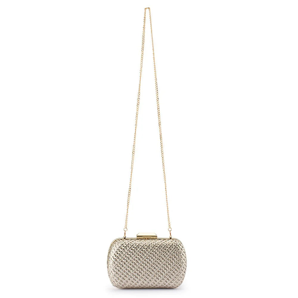 Olga Berg MALI Textured Clutch - Gold